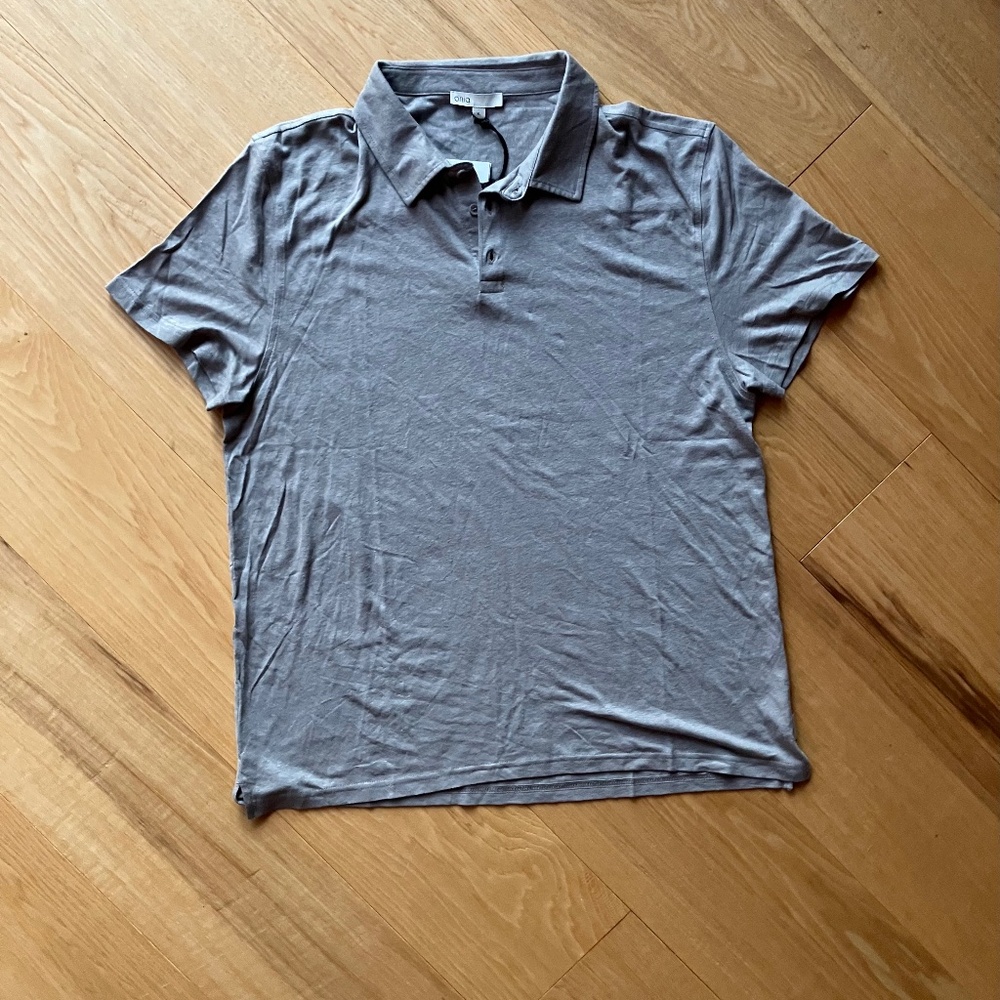 Onia linen jersey polo, X-Large, NWt